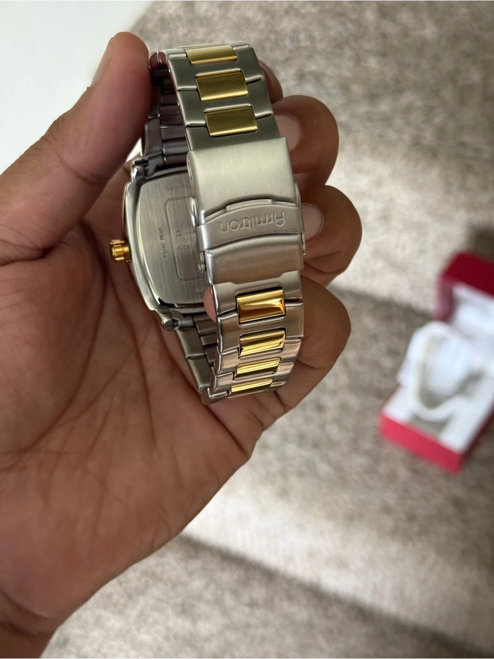 Armitron Men’s Two-Tone Gold & Silver Stainless Steel chronograph Watch